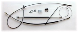 1979 - 1981 Camaro Emergency Parking Brake Cables Kit, Rear Disc, Complete, Stainless Steel