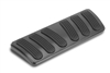 Lokar 1967 - 1981 Camaro Black Billet Aluminum Curved Automatic Brake Pad with Rubber Inserts