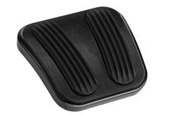 Lokar 1967 - 1968 Camaro Black Billet Aluminum Emergency Parking Brake Pedal Cover with Rubber Inserts