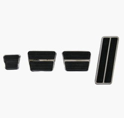 1969 - 1972 Camaro Pedal Pad Kit, Manual Transmission without Disc