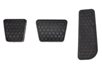1982 - 1992 Camaro Gas, Brake, and Clutch Pedal Pad Cover Set for Manual Transmission with Hexagon Clutch Pad