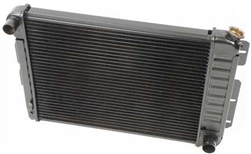 1967 - 1968 4 Core Row Camaro w/ Factory AC Small Block OE Style Radiator for Manual Trans, 23 Inch