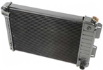1967 - 1969 4 Core Row Camaro Big Block COPO Bent Curved Neck OE Style Radiator for Automatic, 23 Inch