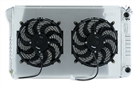 1970 - 1981 Camaro COLD-CASE LS Swap Aluminum Radiator KIT with Dual 12" Electric Fan and Custom Fit Aluminum Fan Shroud