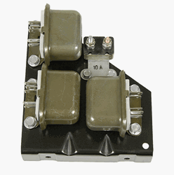 1967 Rally Sport Headlight Relay Board Assembly, 3 Relays and Circuit Breaker Included