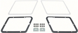 1980 - 1981 Camaro Z28 Fender Air Extractor Vent Reinforcement Mounting Hardware and Gasket Set