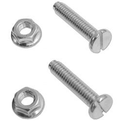 1967 - 1981 Hood Adjustment Screw and Nut Set, 4 Pieces