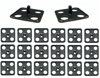 Camaro Hood Insulation Clip Set, 4 Hole Square, 20 Piece Kit