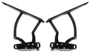 1970 - 1981 Camaro Billet Aluminum Hood Hinges, Black Anodized Finish