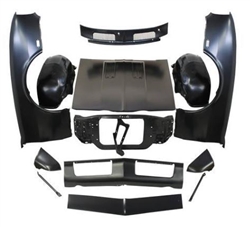 1968 Camaro Front Sheet Metal Kit with STANDARD Fenders and Super Sport SS Hood