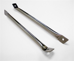 1967 - 1969 Camaro Polished Stainless Steel Fender to Core Support Bar Braces