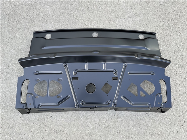 image of 1968 - 1969 Camaro Rear Window Package Tray Speaker and Under Back Window to Trunk Metal Panel