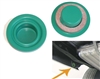 1970 - 1981 Camaro Inner Rear Quarter Drop Off Extension Green Drain Plugs with Gasket, Pair