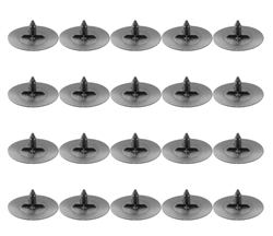 Camaro Round Hood Insulation Clip with 3/4" Serrated Stem, 20 Piece Kit