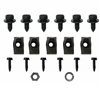 1967 - 1969 Camaro Front Spoiler Hardware Set, Bolts and J Clips