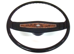 1970 Camaro Steering Wheel, Deluxe Woodgrain with Bowtie Emblem, GM Used