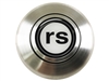 Custom RS  Logo Horn Cap for Wood or Comfort Grip Steering Wheel, Choose Brushed or Black Finish