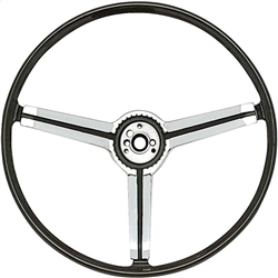 1967 Camaro Z87 Deluxe Steering Wheel with Spokes and Polished Chrome Spider Insert, 9746436
