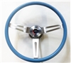 1967 - 1989 Camaro BLUE Comfort Grip Steering Wheel Kit, 14 Inch Diameter