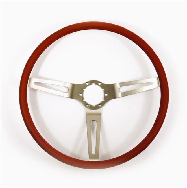 1967 - 1989 Camaro RED Comfort Grip Steering Wheel, 14 Inch Diameter