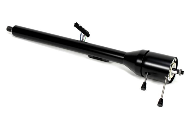 Image of a 1967 - 1968 Camaro IDIDIT Tilt Steering Column for Floor Shift with a Black Powder Coated Finish