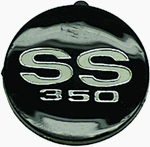 1967 Camaro Super Sport 350 Horn Cap Button Emblem Insert, SS350