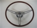1969 Camaro Steering Wheel Assembly, Rosewood Woodgrain, Original GM Used
