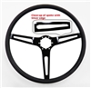 1967 - 1989 Camaro Custom Black Spoke Comfort Grip Steering Wheel