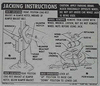 1969 Instruction Information Decal, Trunk Jacking, Space Saver, Coupe 3949508