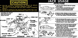 1978 - 1979 Camaro Trunk Jack Decal with Space Saver Spare Tire, 459157