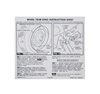Rally Wheel Trim Ring Instruction Information Card, 3913832