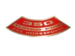 Air Cleaner Decal, 350 Turbo-Fire 295 Horsepower