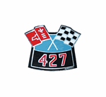 Camaro 427 Crossed Flags Air Cleaner Breather Decal