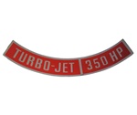 Turbo Jet 350 HP Air Cleaner Decal