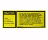 1977 - 1982 Camaro Trunk Deck Lid Aluminum Wheel Caution Warning Decal, 10000182