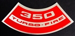 Air Cleaner Decal, 350 Turbo-Fire
