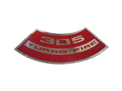 Air Cleaner Decal, 305 Turbo-Fire