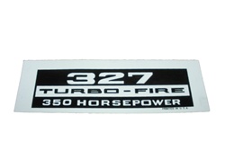 1967 - 1969 Camaro Valve Cover Decal, 327 Turbo-Fire 350 HP | Camaro Central