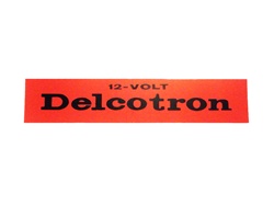 1967 - 1972 Camaro AC Delcotron Ignition Coil Decal, 12-Volt