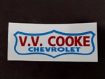 V.V. Cooke Chevrolet Dealership Decal