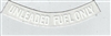 Curved Unleaded Fuel Only Decal, White