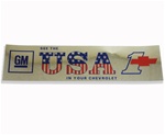 See The USA In Your Chevrolet GM Bumper Sticker Decal