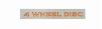 1970 - 1981 Camaro Door Handle Decals, 4 Wheel Disc Pair