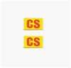 1968 Camaro Front Disc Brake Backing Plate Decals, CS Code, Pair