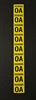 1968 Camaro Z28 Rear Leaf Spring Tag Tape Identification Decal 3930080 OA Code, Each