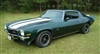 1970 - 1972 Camaro Z28 Stencil Stripe Set Except Rally Sport with Tall Rear Spoiler, Straight Rear