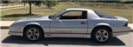 1985 - 1987 Camaro IROC-Z Decal Kit with Roll of Lower Body Stripes Set, Red and Black | Camaro Central