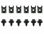 1967 - 1981 Camaro Rear Leaf Spring Cup Bracket Mounting J-Nuts and Bolts Hardware Set Cup, 12 Pieces