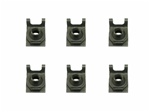 1967 - 1981 Camaro Leaf Spring Mounting Cup Hardware Set, Rear Leaf Front Cup, J-Nuts, 6 Pieces