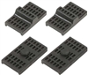 1970 - 1981 Rear Leaf Spring Insulator Pads Set, Upper and Lower, 4 Pieces